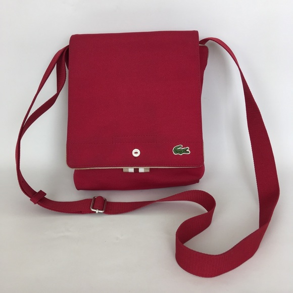 Lacoste Handbags - Lacoste Red Crossbody Bag